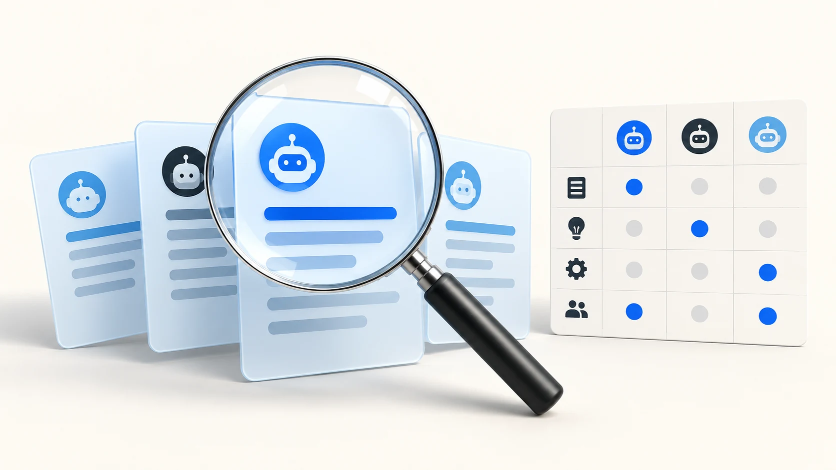 Conceptual Arrow AI illustration: Evaluation